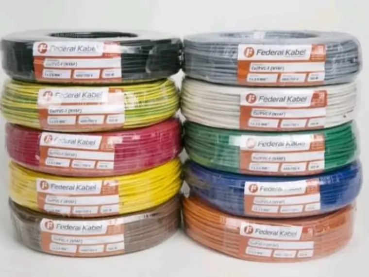 Gulungan kabel listrik Federal NYAF berbagai warna