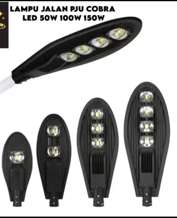 Lampu jalan PJU LED model cobra 50 sampai 150 watt