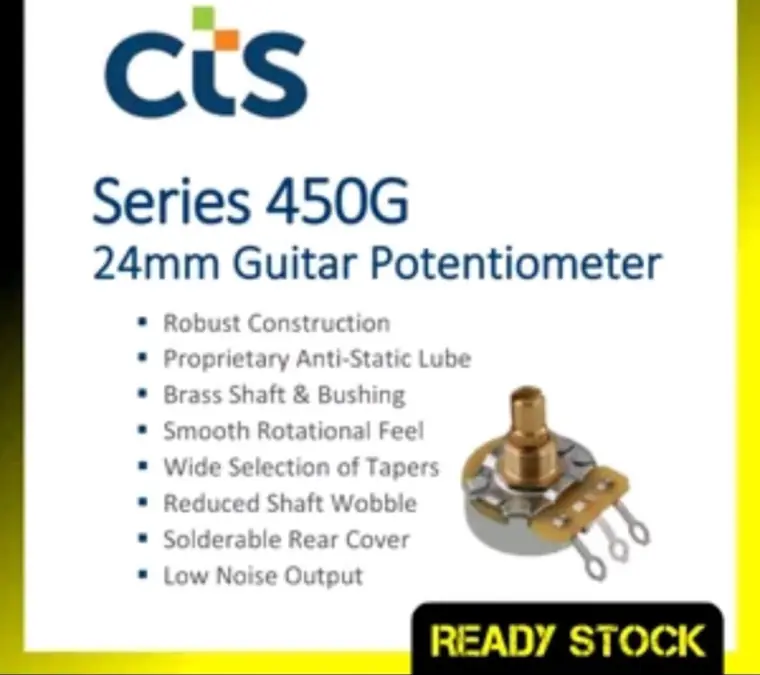 Potensiometer gitar CTS Series 450G 24mm