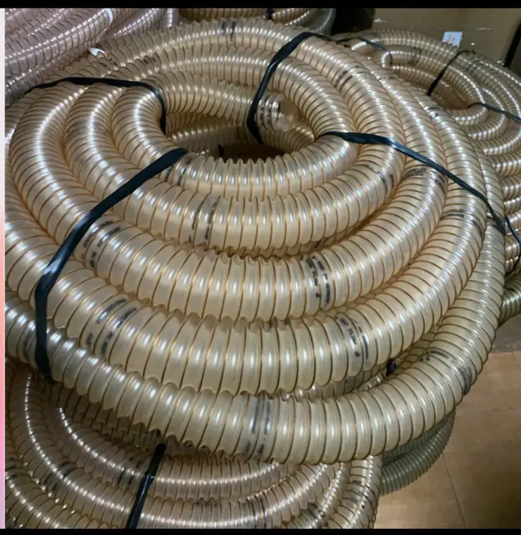 Selang PU ducting fleksibel dengan kawat tembaga